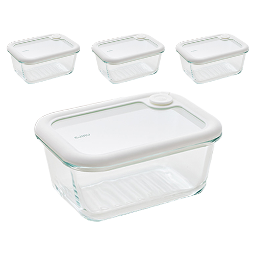 에지리 올글라스 내열유리 밀폐용기 사각 800ml 42,500원