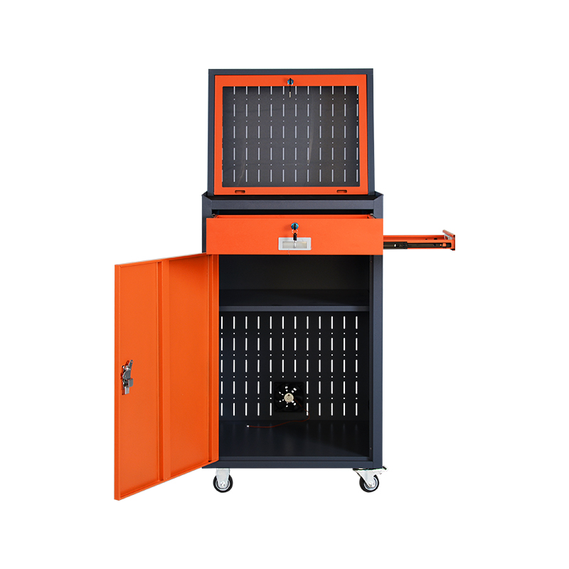 스틸캐빈 산업용 이동식 컴퓨터 수납장 데스크탑 캐비닛 PC 작업장, 1세트 542,780원