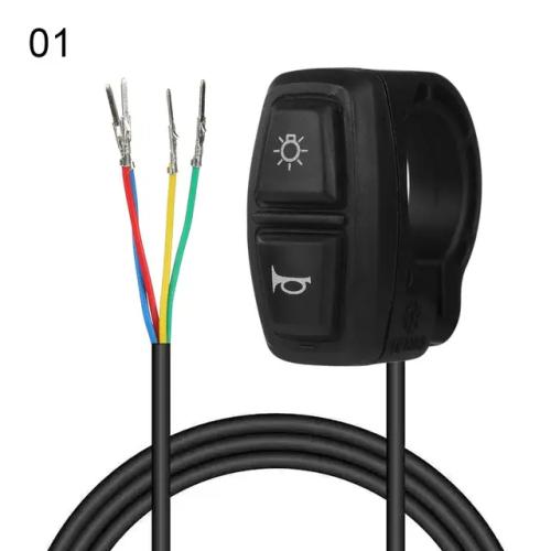 전기 자전거 스쿠터 라이트 스위치, Ebike 램프 및 경적 스위치, 방향 지시등 제어 가능, 오토바이 단추 DK336, DK226 13,420원