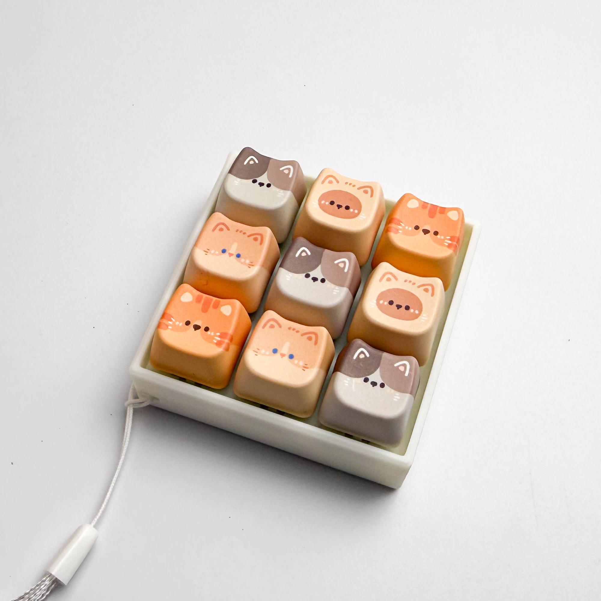 키보드장난감 고양이 손 딸깍이 심심풀이 키캡 키링 12,500원