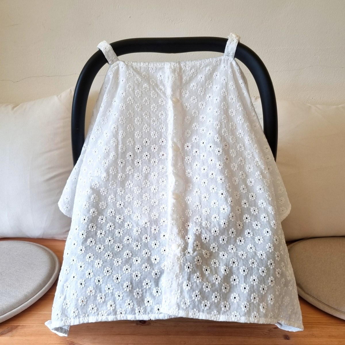 예스베베 바구니카시트가리개 조리원퇴소 신생아 외출 에어컨바람 찬바람 보호, 모던플라워 24,900원