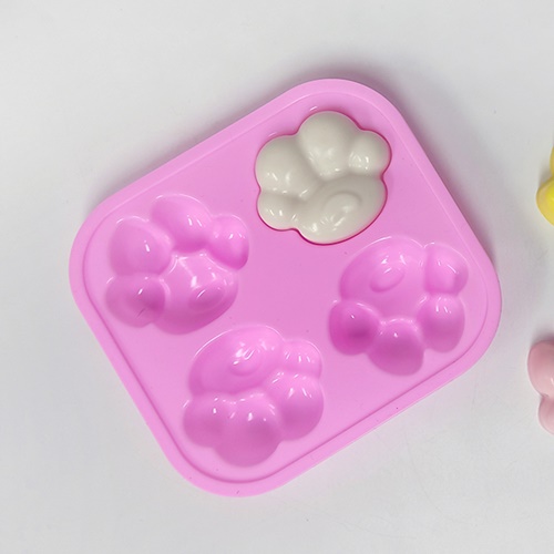 실리콘몰드 - 4구 고양이발바닥 발모양 3,630원