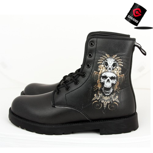 기사미 패션워커부츠 밀리터리워커 스컬부츠 가죽부츠 AN00020 Skull boots Black 89,600원