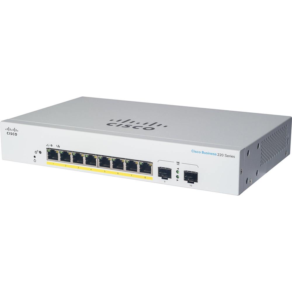 시스코 CBS220-8T-E-2G 기가8포트+2SFP L2 스위칭허브, 1개 230,000원