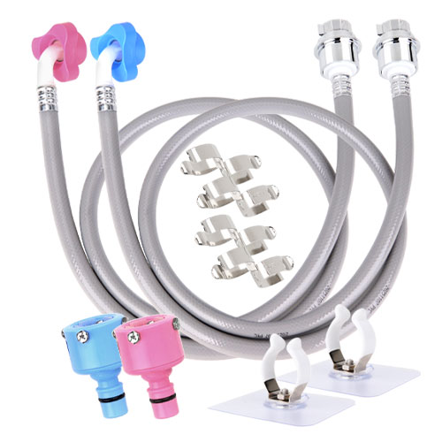 와이넷 국산 세탁기호스 크롬슈트 냉온수세트 (길이선택) 16,700원