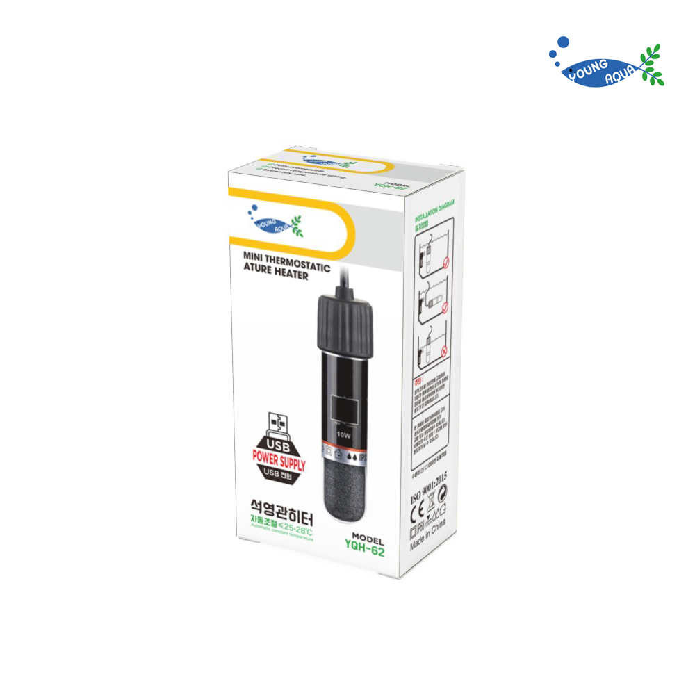 영아쿠아 USB 석영관 고정식 미니 히터 10W 8,800원