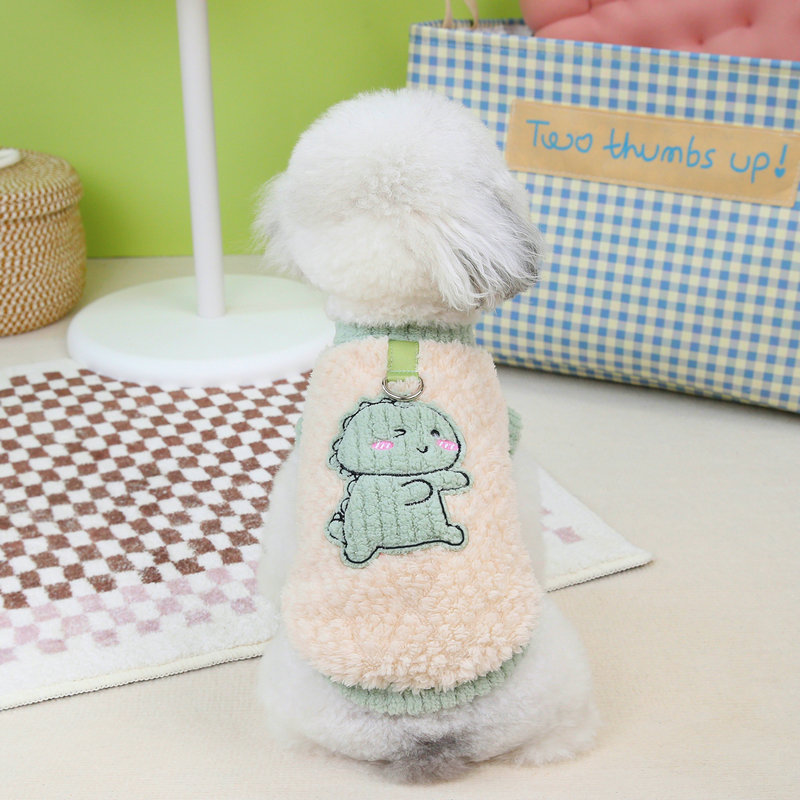 코어엑시스 겨울 보온 공룡 플리스 강아지 옷 가을 겨울 두툼한 테디 비숑 반려견 의류 7,450원