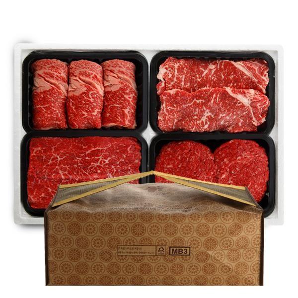 한우 무항생제 등심 안심 국거리 불고기 2kg 선물세트 398,600원