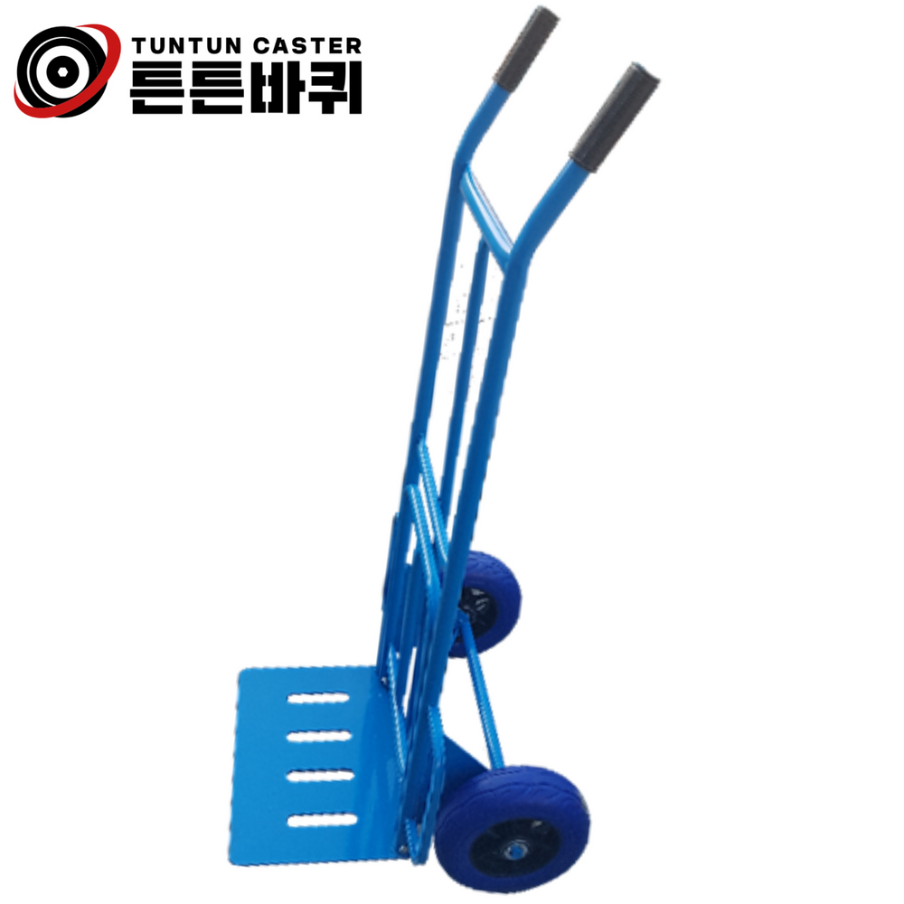 핸드카 핸드카트 파란색 스틸 이동 운반 까대기 산업용 1단 25cm 발포 바퀴 69,600원