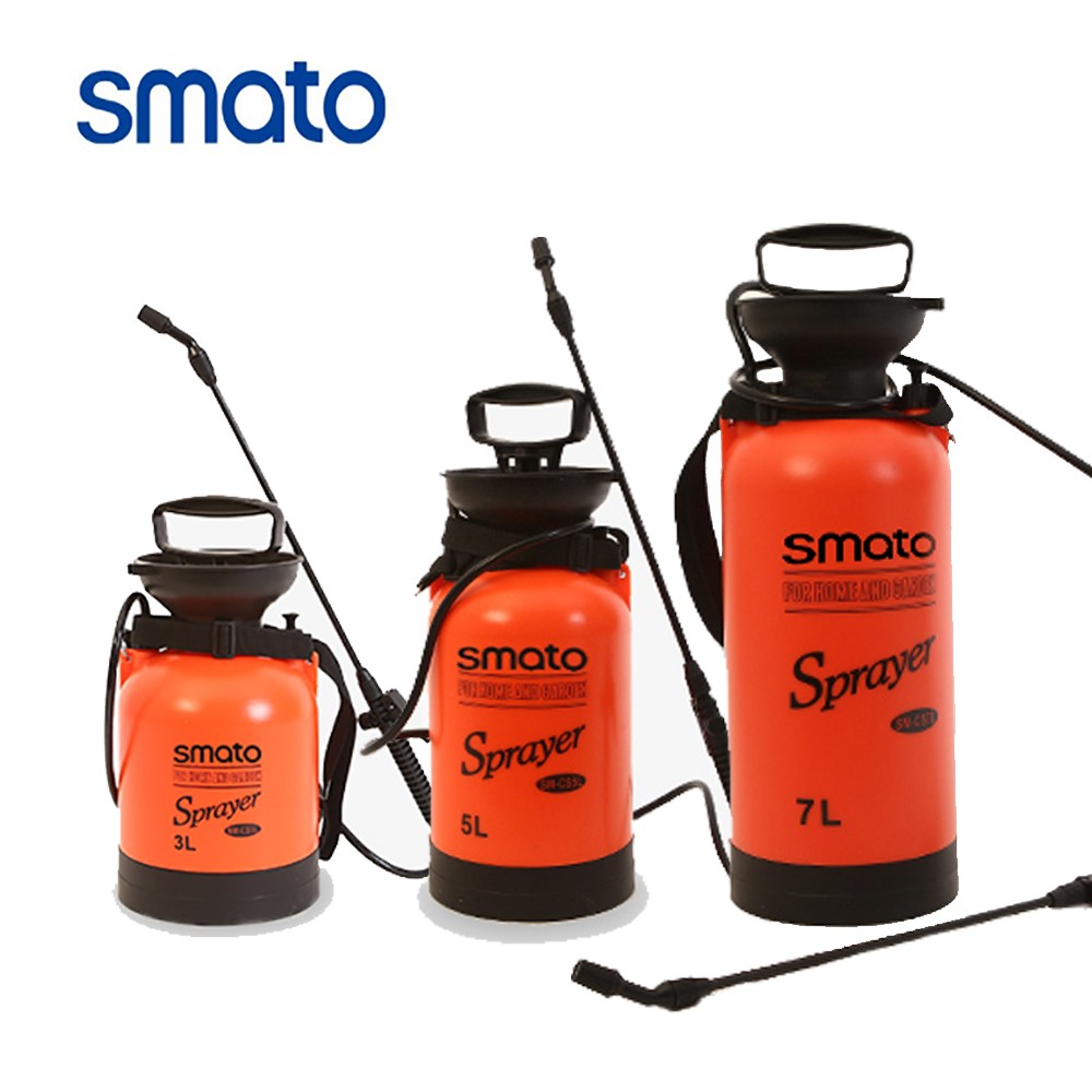 스마토 압축분무기 원예 방역 세차 농약분사 제초제 분무기 펌프 3L 4L 5L 6L 8L, 주황, 1개 13,800원