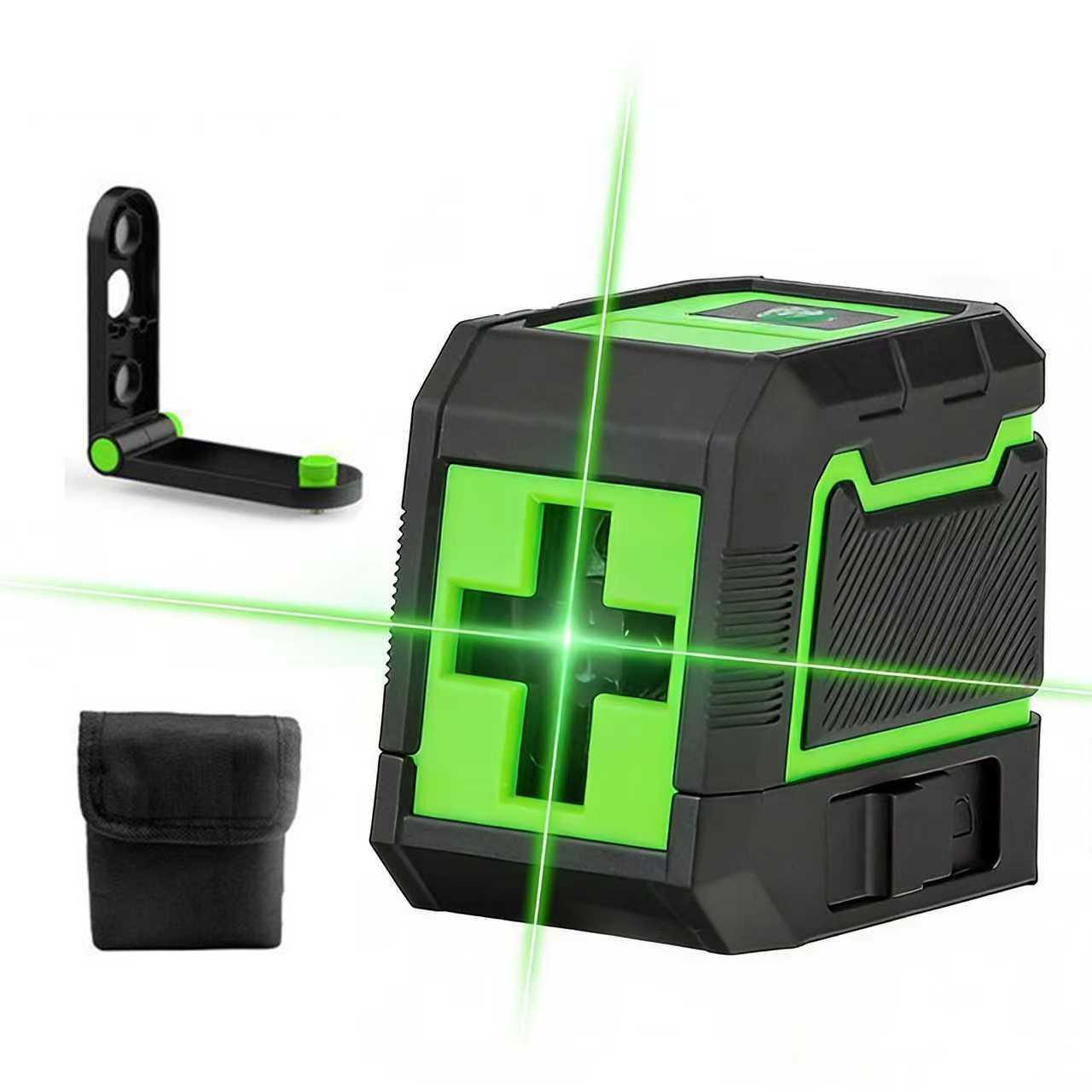 휴대용 미니 수평기 2라인 그린 레이저 레벨기 줄자 고성능 수직 수평계 벽면 바닥 다기능 각도측정기 35,800원