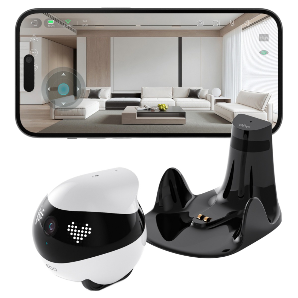 EBO Air 2 움직이는 이동식cctv홈캠 강아지고양이 반려견 펫캠 289,000원