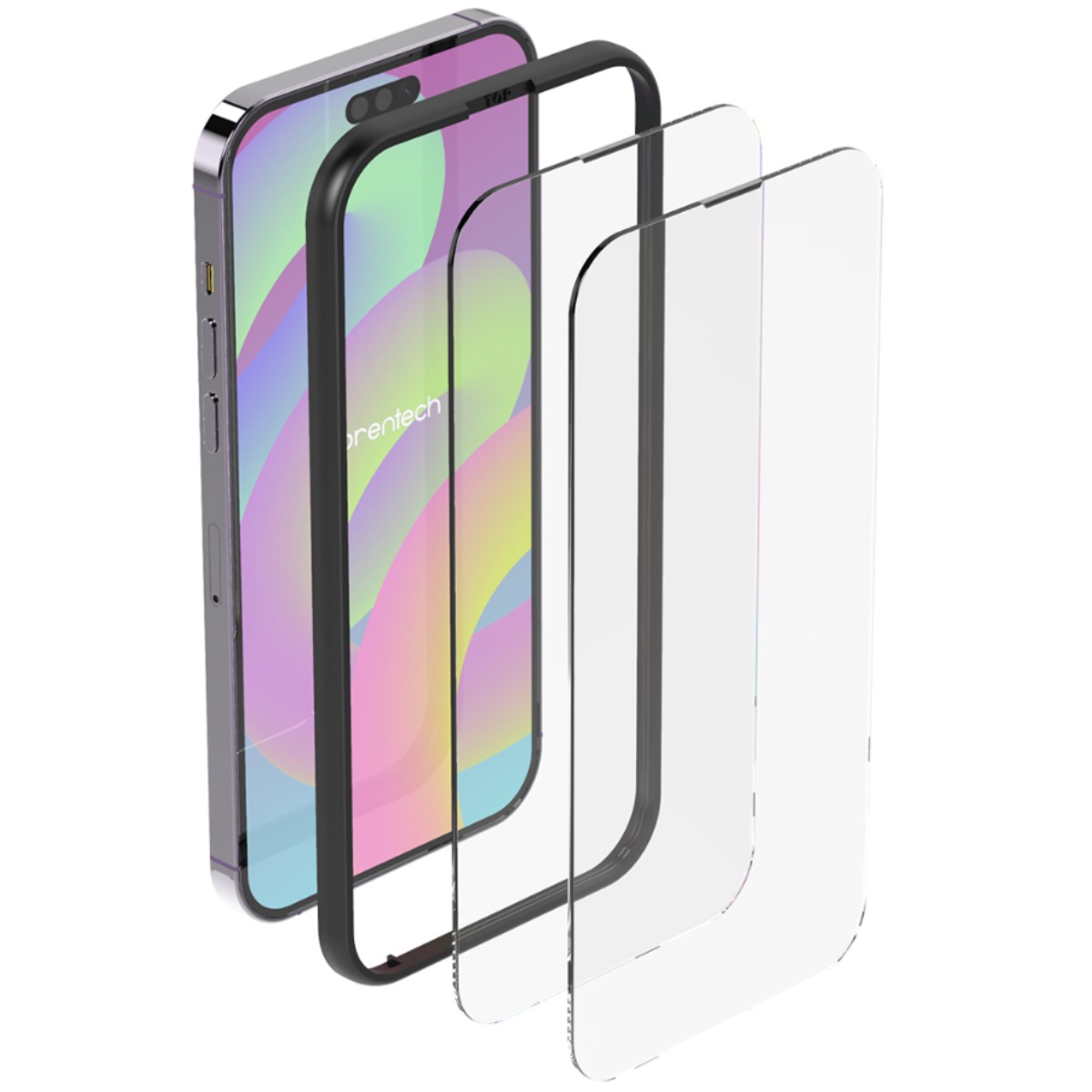 로랜텍 더스트넷 아이폰 강화유리 액정보호필름 2p, 1세트 3,900원