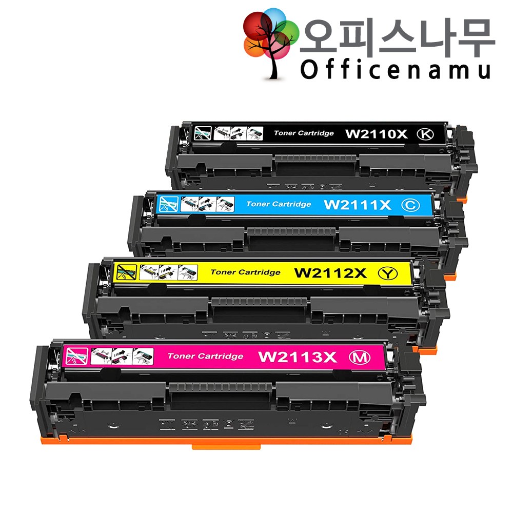 HP호환 MFP M282cdw 토너 재생 칼라4색세트 W2110X 선명한출력 131,000원