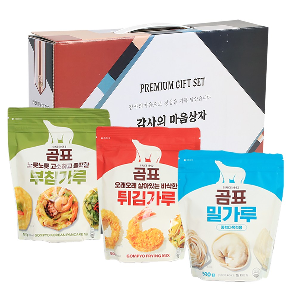 곰표 감사의마음3종 밀가루 부침가루 튀김가루 명절선물세트 4,450원