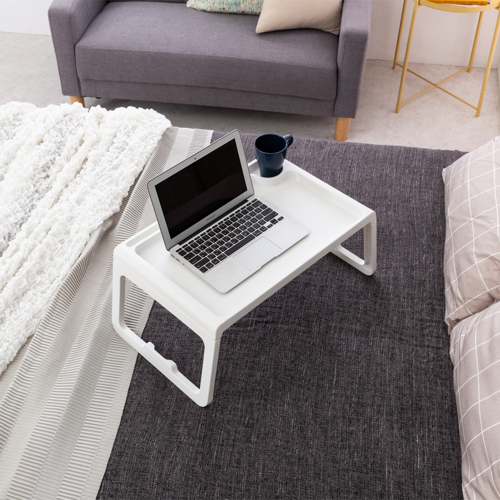 아임홈리빙 MESA 다용도 접이식 테이블 베드트레이, 화이트 12,300원