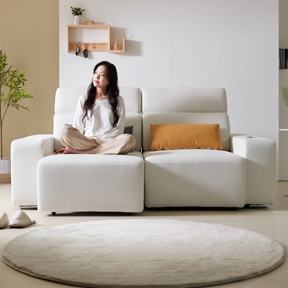 파로마 네오 모벨 3인용 타이보텍스 슬라이딩 모션 무빙 패브릭 소파, 아이보리 749,900원