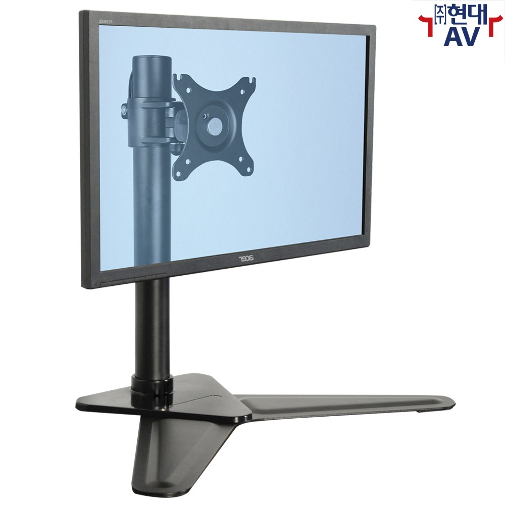 현대AV TL-4711s 대형 모니터 책상 스탠드, 최대 37인치/10kg 이내 지원, 높낮이 조절 가능, 케이블 기둥 내장, 봉 길이 교체 및 암 추가 지원, 대형 받침판 장착 33,000원
