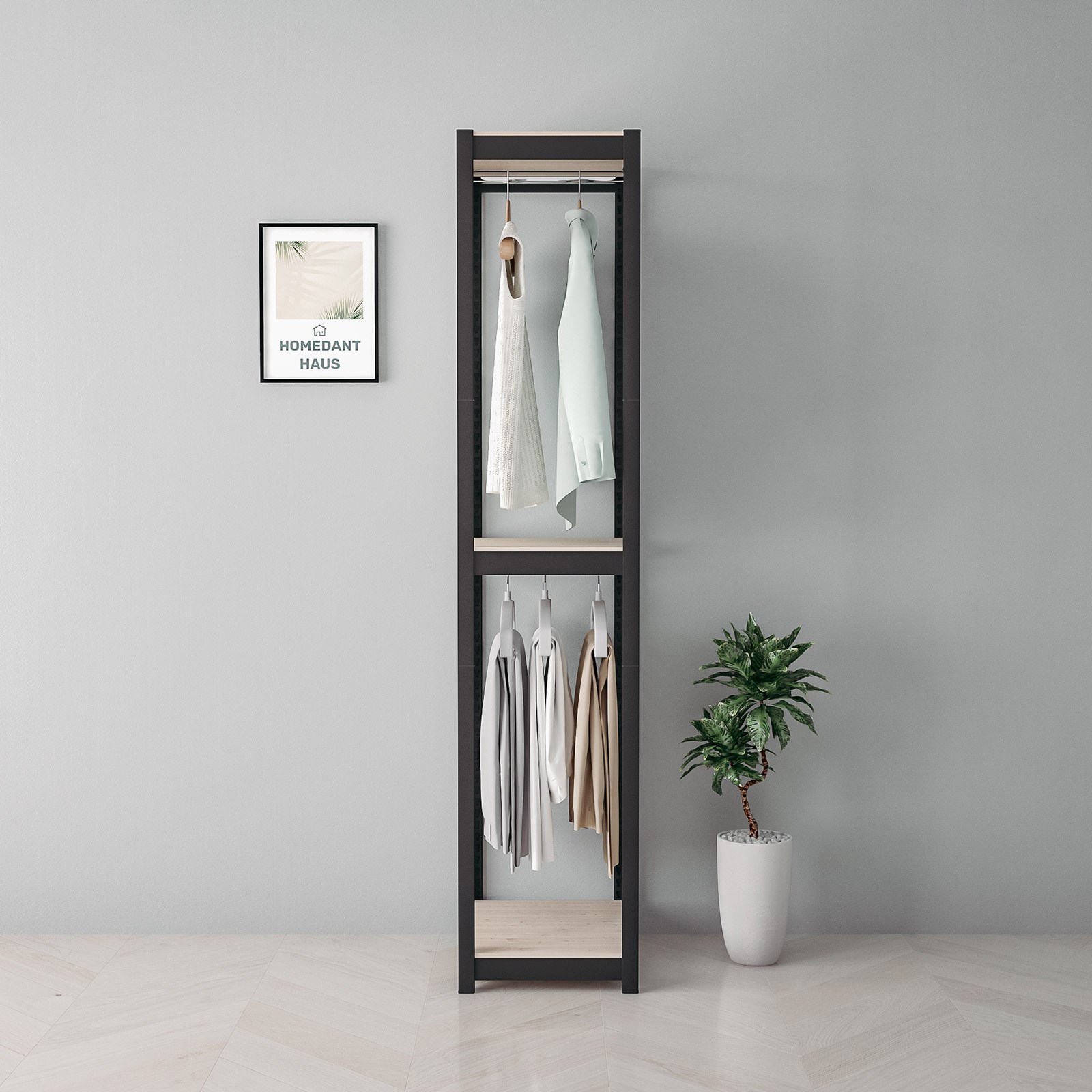 홈던트하우스 국내 제조 스피드랙 업그레이드형 홈던트하우스 무볼트 조립식 행거 89,400원