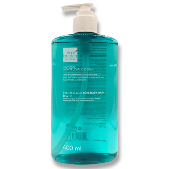 에코브런치 BHA 아크네 여드름 기능성 바디워시 클렌저 퍼퓸드 모공트러블 각질 개선 문제성 피부 즉각 보습 400ml, 1개, 400g 15,900원