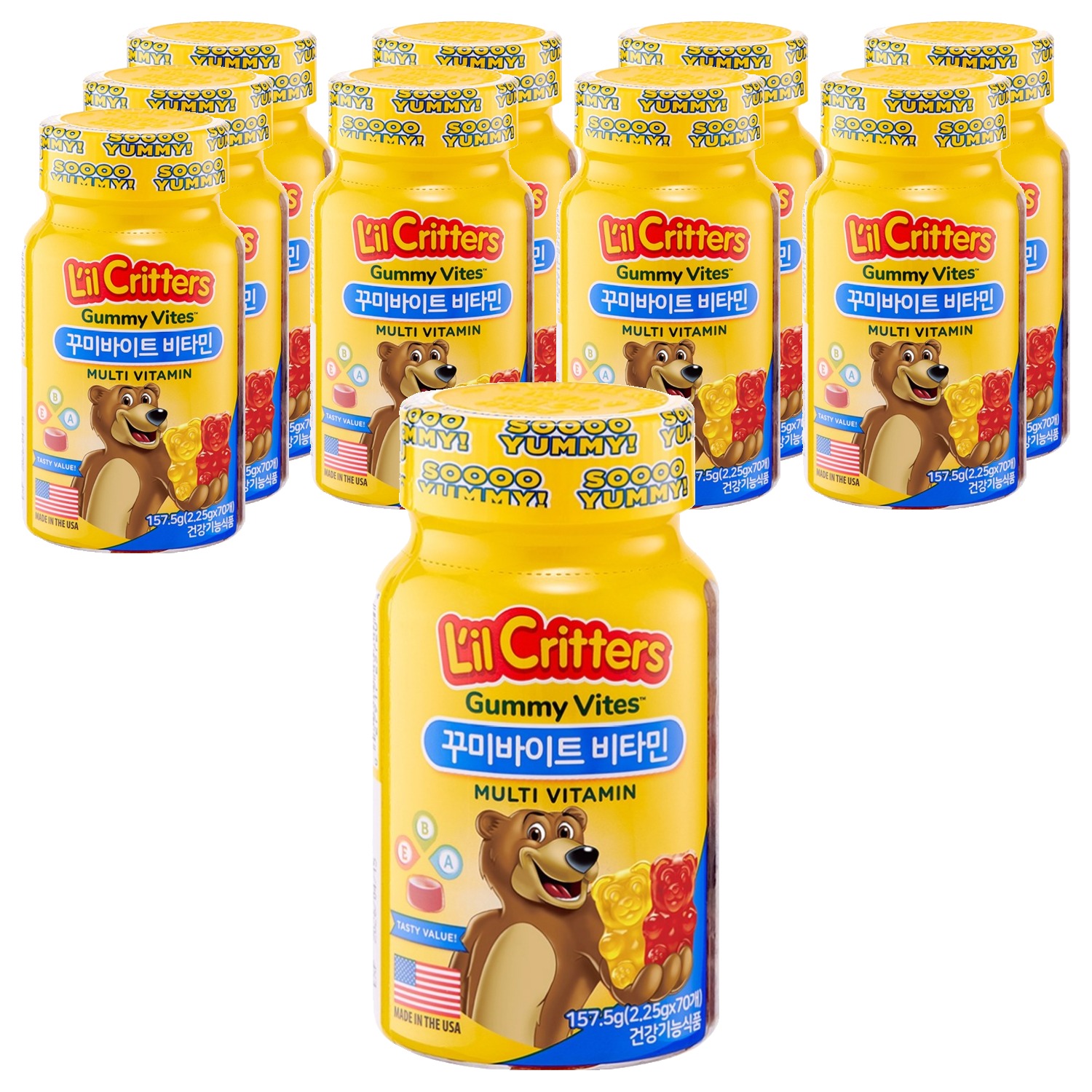 릴크리터스 꾸미바이트 비타민, 10개, 70정 138,000원