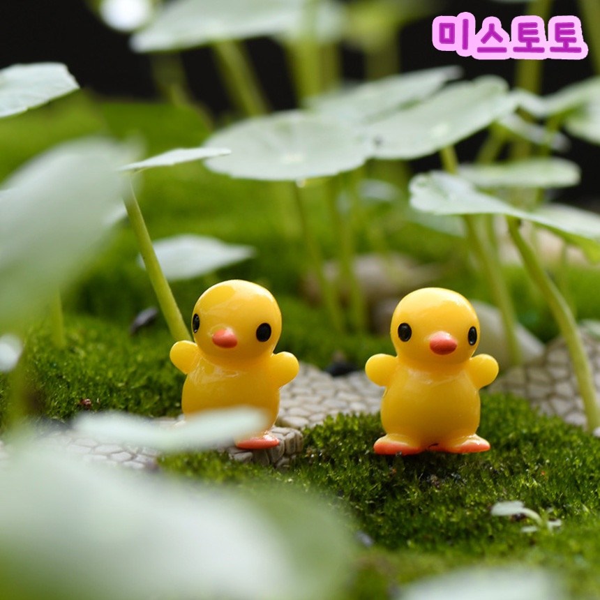 미스토토 테라리움 만들기 재료 서있는 베이비오리 동물피규어, 1개 200원
