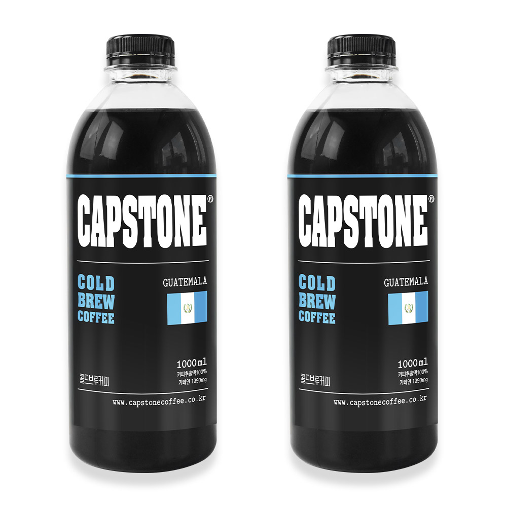 [캡스톤] 과테말라 안티구아 콜드브루 더치커피 원액, 1세트, 2개입, 1L 28,950원