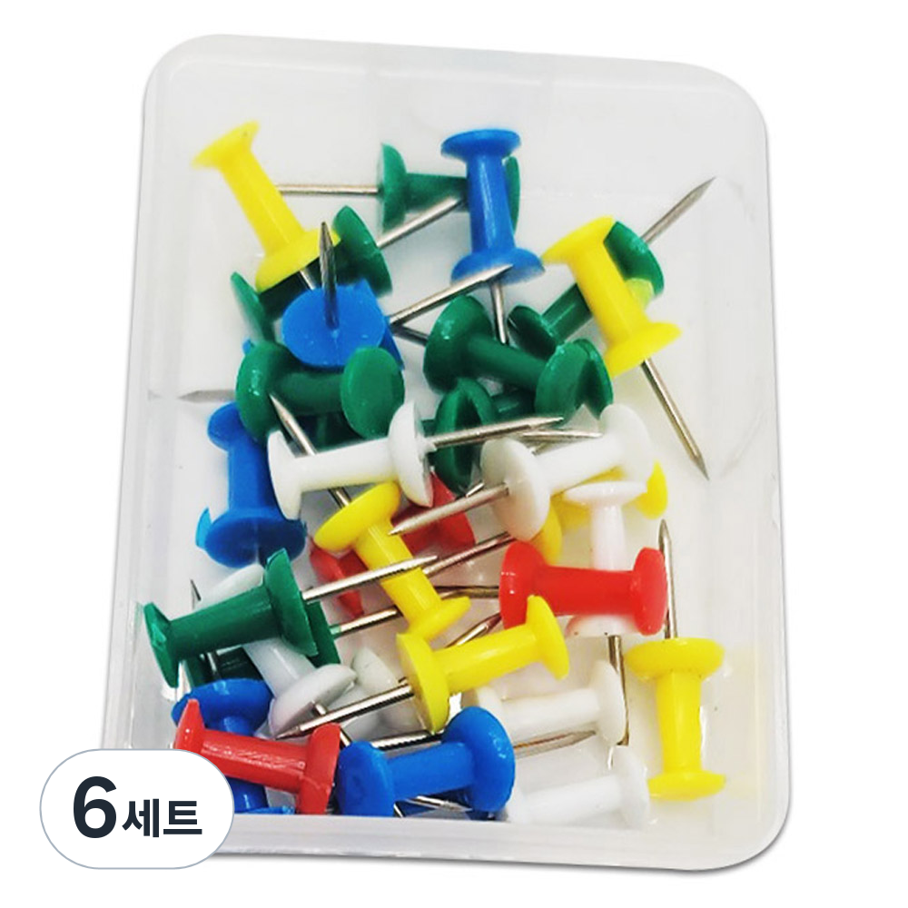 마다꾸미 컬러 투명 압정 랜덤발송 30p + 보관함 세트 23,400원