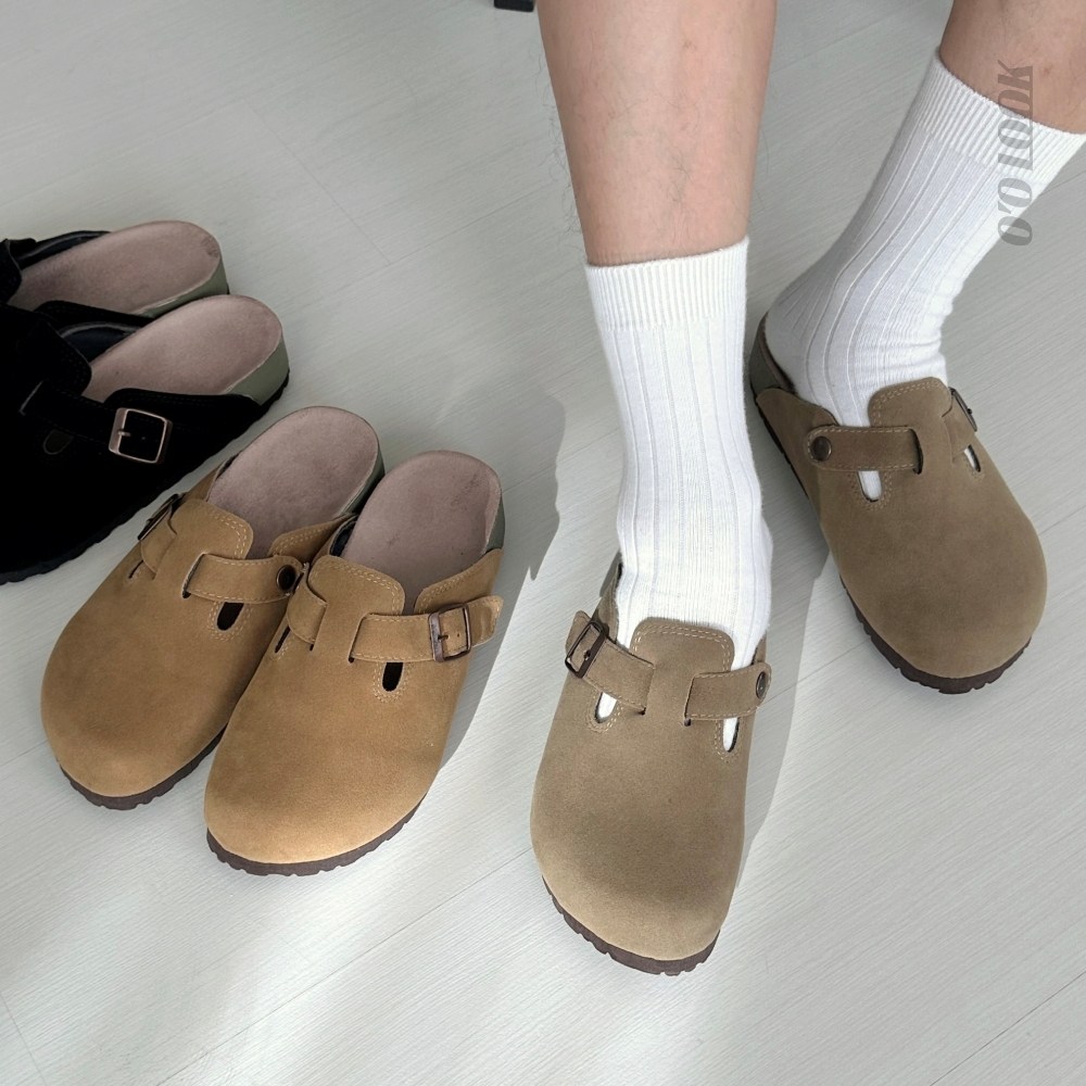 오오룩 남자 보스턴 슬리퍼 커플 스웨이드 뮬 여름 블로퍼 신발 30,800원