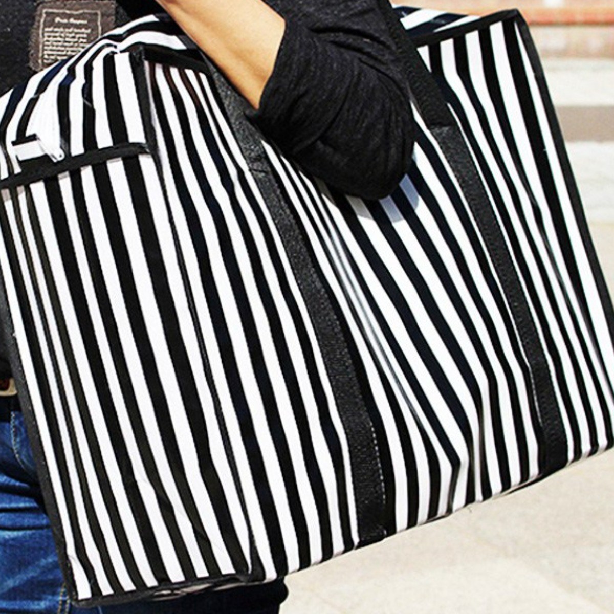 하나유통 타포린백 (60cmX45cmX18cm) 이불 이사 여행, 1개 3,900원