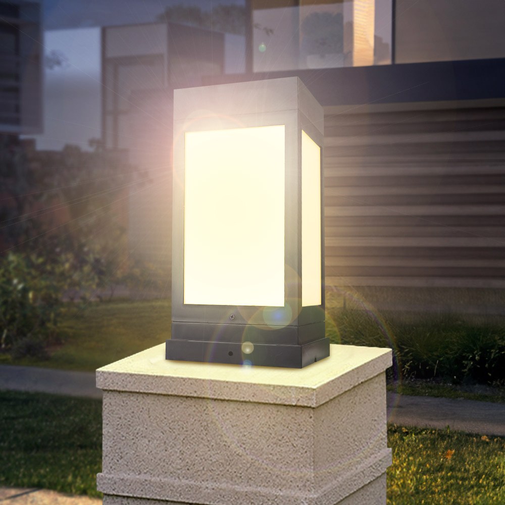 더 밝고 설치가 간편한 사각 태양광 정원등 문주등, 100x100 (노란빛) 21,000원