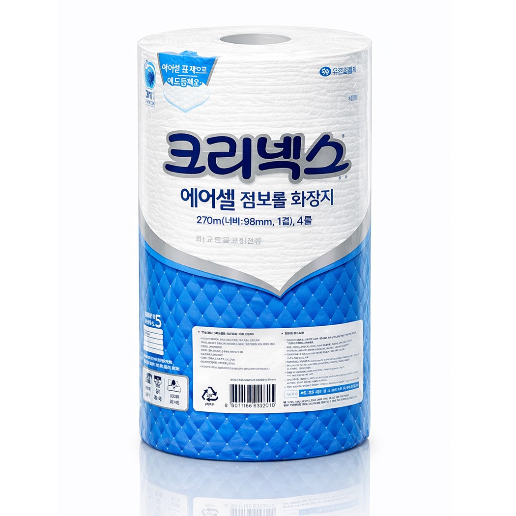 크리넥스 에어셀 1겹 점보롤 화장지 스탠다드 18,900원
