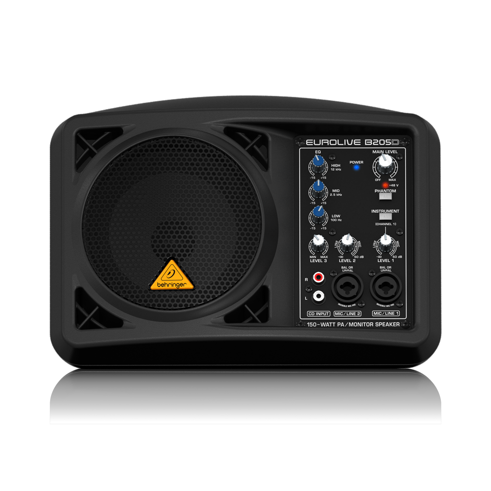 베링거 EUROLIVE B205D 울트라컴팩트 150W 5.25인치 이동형 PA시스템 모니터 스피커, BEHRINGER B205D, 블랙 359,000원