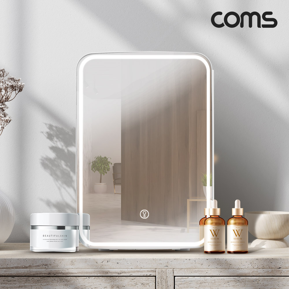 화장품냉장고 음료냉장고 캠핑 냉온겸용 LED조명 거울 손잡이형 102,000원