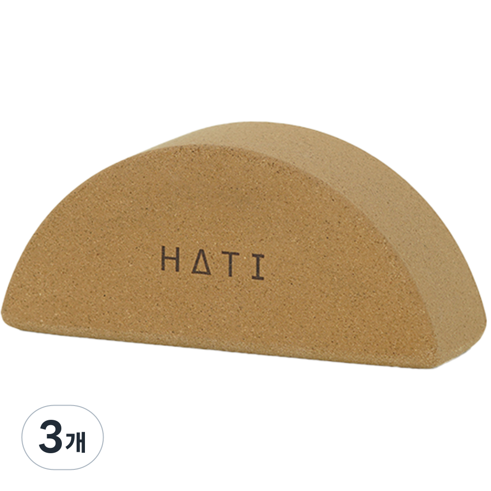 하티 반달블럭 스트레칭 종아리 허리 척추 레그 체형교정 릴렉서 요가블럭, 3개, 코르크 반달블럭 58,340원