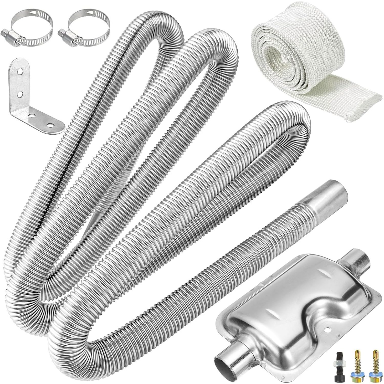 ADNEWX 발전기 배기관 방청 통풍 발전기 소음기 배기 소음기, 1, 1세트 29,900원