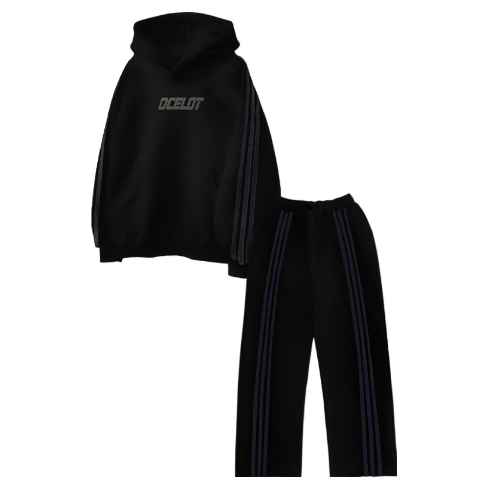 오실롯주니어 기모 트랙라인 후드셋업 67,650원