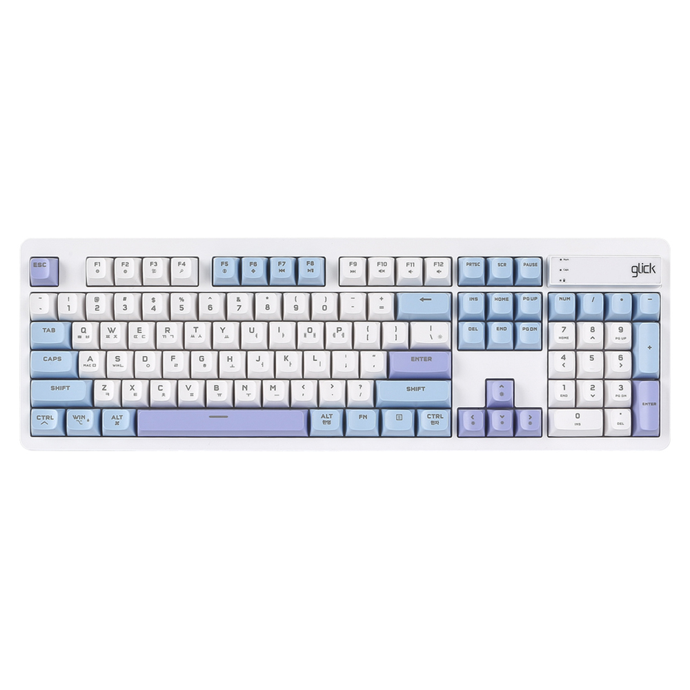 지클릭커 무선 OFFICEPRO 사일런스 M RGB 무소음 방수 블루투스 키보드 104 27,900원