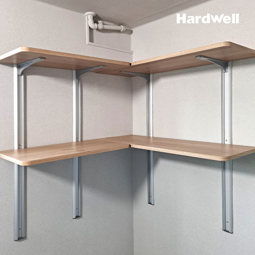 하드웰 시스템 벽선반 2단 높이 100cm 세탁실 벽걸이 원목 54,500원