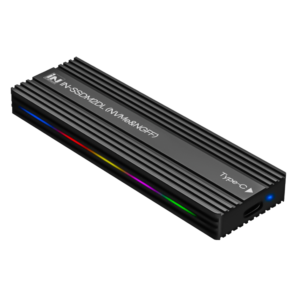 인네트워크 M.2 NVMe & NGFF 듀얼 USB3.1 초고속 SSD 방열케이스 IN-SSDM2DL 15,900원