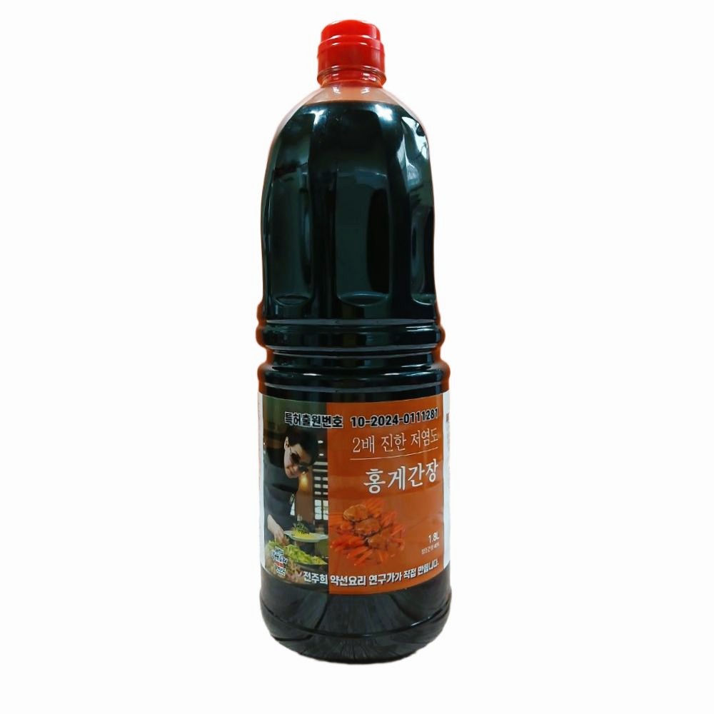 (무배)전주희 2배진한 저염도 홍게간장 1.8L, 6개(1박스), 6개, 1.8kg 44,000원