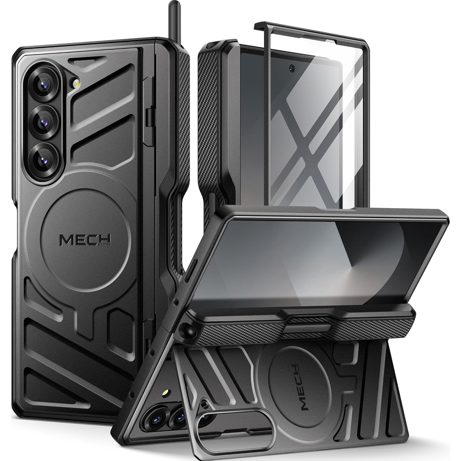 통에이트 힌지 보호 S펜 수납 슬림 풀커버 거치대 휴대폰 케이스+액정보호필름 세트 88,000원