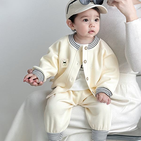 몽실이 베이비 앞트임 상하복 아동 유아용 상하세트 곰돌이 자켓 바지 가을 외출복 24,900원