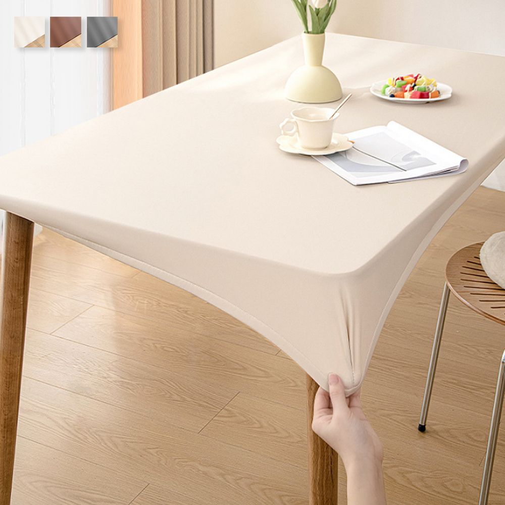 아이레노 탄력 가죽 방수 식탁보 생활방수 표면 처리 식탁 보호 가정용 다이닝 테이블, 90x140, 베이지, 방수가능 29,500원