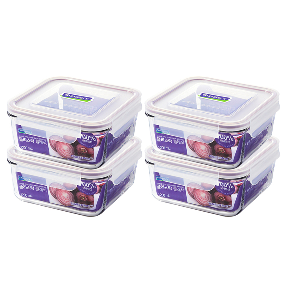 글라스락 퍼플 에디션 정사각 밀폐용기 35,400원
