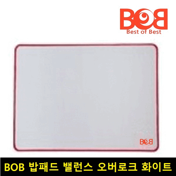리썬즈몰 밥패드 BOB 밸런스 오버로크 화이트 선수용 게이밍 마우스패드 21,000원