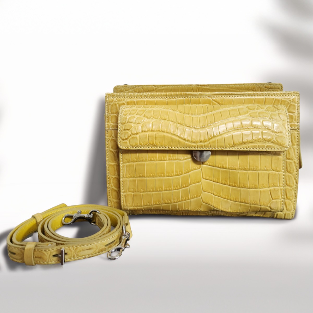 잘모이 루시아 크로커 악어가죽 토트 여성 핸드백 ZA 1168 1,430,000원