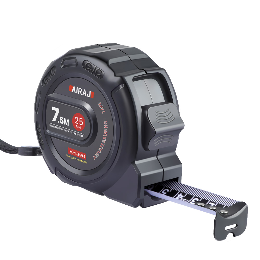 AIRAJ 영미터 다기능 시스템 줄자 3m/5m/7.5m 자동 잠금 내마모 0오차 산업용/건축/DIY용, 7.5m*25mm 4,000원