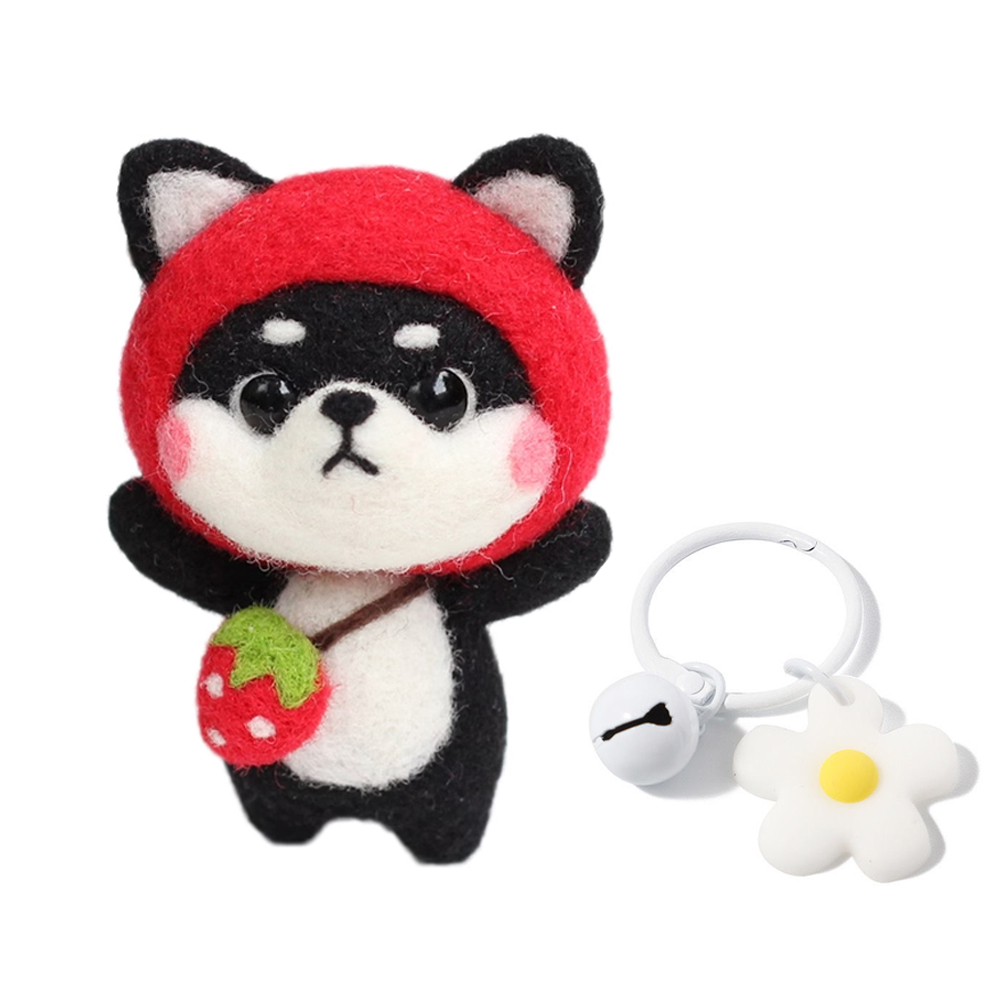 젊은이마켓 DIY 시바 니들 펠트 세트, 1세트, 딸기 3,440원