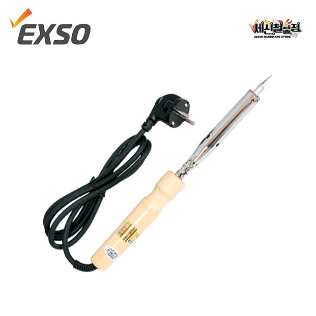 엑소 산업용 인두기 나무손잡이 일자인두 220V JY21001-JY20200 택1 21,500원